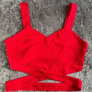 Red Cross crop top
